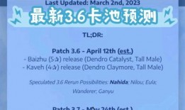 3.6 最新卡池爆料,全新角色与限定皮肤来袭，精彩不容错过！